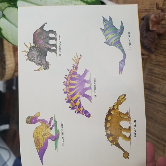 📚 Two Dinosaur Paperback Books French & English 📚 - Picture 7 of 8